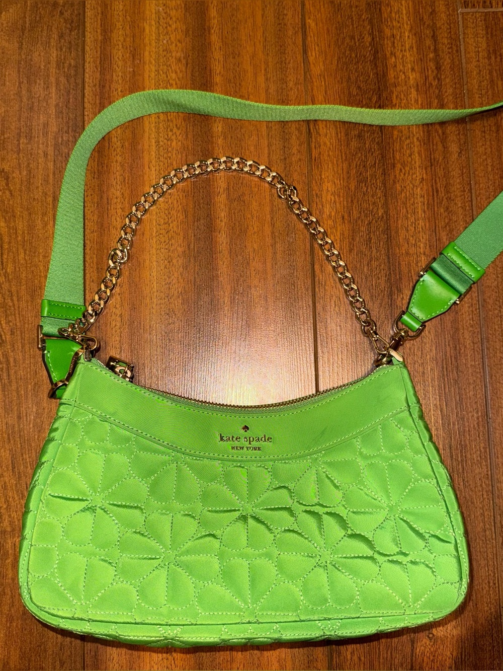 Kate Spade New York Spade Flower Quilted Fabric Convertible Crossbody